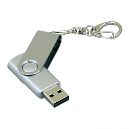 USB флешка Твист серебристая (8Гб)