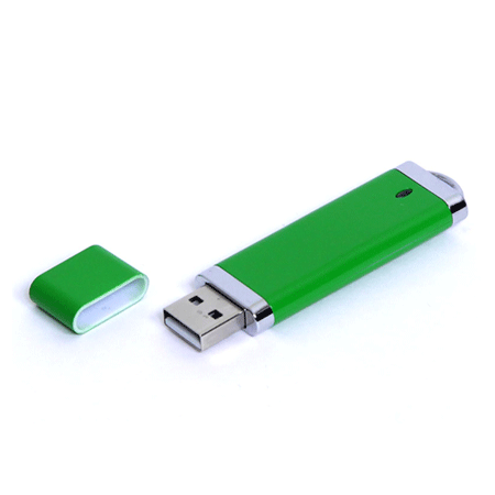USB флешка Эконом зеленая с объемом памяти 8Гб в пластиковом корпусе с алюминиевыми вставками.Размеры: 74 х 20 х 7 мм. Рекомендуем наносить логотип методом тампопечати. Возможные объемы памяти: 16, 32 и 64 Гб.  Минимальный тираж от 50 штук.