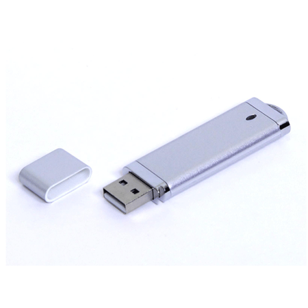 USB флешка пластиковая Эконом серебристая (8Гб)