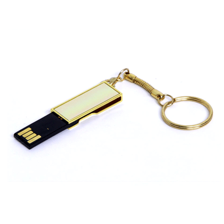 USB флешка «МИНИ» в золотом корпусе на 8Гб выполнена из металла. Раскладной компактный флешнакопитель с карабином под ключи. Размеры: 15*36*5 мм. Идеально подходит под гравировку. Возможные объемы памяти: 16, 32,64 Гб. Минимальный тираж 50 штук.