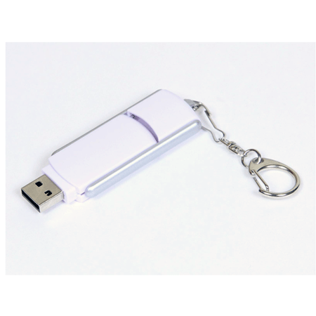 USB флешка  «Трансформер» белая (8Гб) изготовлена из пластика. Имеет выдвижной механизм. Укомплектована карабином. Размеры: 59*15*9 мм. Идеально подходит под тампопечать. Возможные объемы памяти: 16, 32, 64 Гб. Минимальный тираж 50 штук.