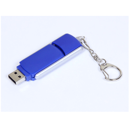 USB флешка  «Трансформер» синяя (8Гб) изготовлена из пластика. Имеет выдвижной механизм. Укомплектована карабином. Размеры: 59*15*9 мм. Идеально подходит под тампопечать. Возможные объемы памяти: 16, 32, 64 Гб. Минимальный тираж 50 штук.