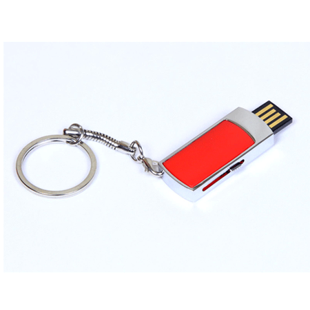 USB флешка  «Компакт» красная на 8Гб сделана в металлическом корпусе с пластиковыми вставками. USB флешка  «Компакт»  имеет выдвижной механизм, укомплектован  карабином. Размеры: 39*17*5 мм. Логотип рекомендуем наносить методом тампопечати или гравировки. Возможные объемы памяти: 16, 32, 64 Гб. Минимальный тираж 50 штук.