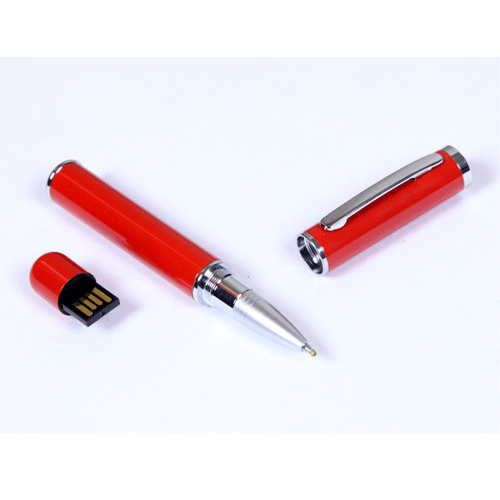 USB флешка Pen красная на 8Гб в металлическом корпусе. Метод нанесения: гравировка. Возможные объемы памяти: 16, 32, 64 Гб. Минимальный тираж 20 штук. 