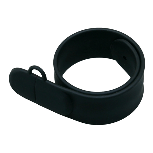 USB флешка-браслет "Олди" черная (8Гб)