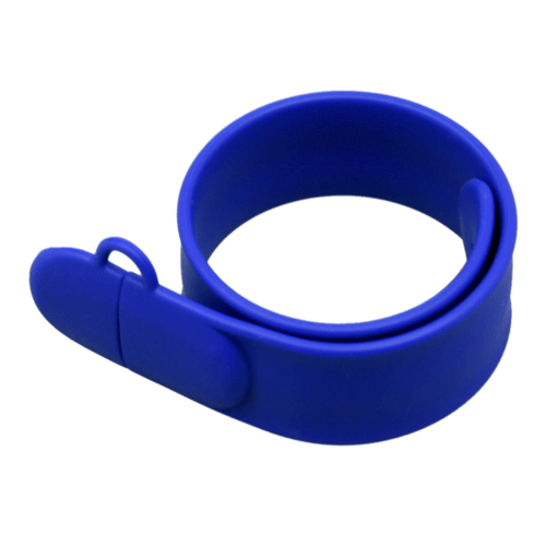 USB флешка-браслет "Олди" синяя (8Гб)