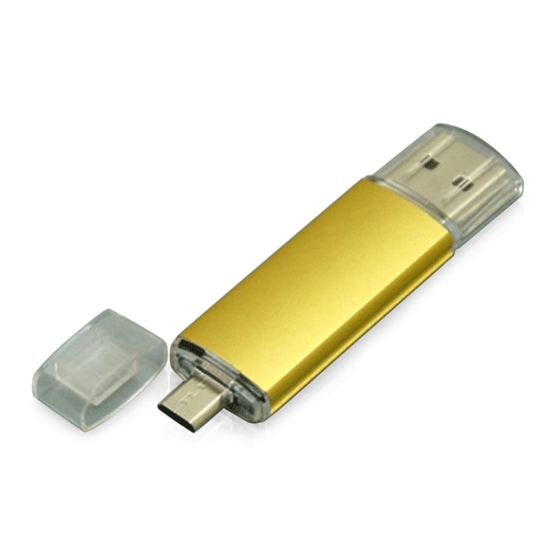 USB флешка с разъемом Micro USB Классик в золотистом цвете выполнена в металлическом корпусе. Благодаря наличию разъема Micro USB флешку можно подключать к мобильным устройствам. Размеры: 6,5*1,6 см. Логотип рекомендуем наносить методом лазерной гравировки или тампопечати.  Возможные объемы памяти: 32, 64 Гб. Минимальный тираж от 50 штук.