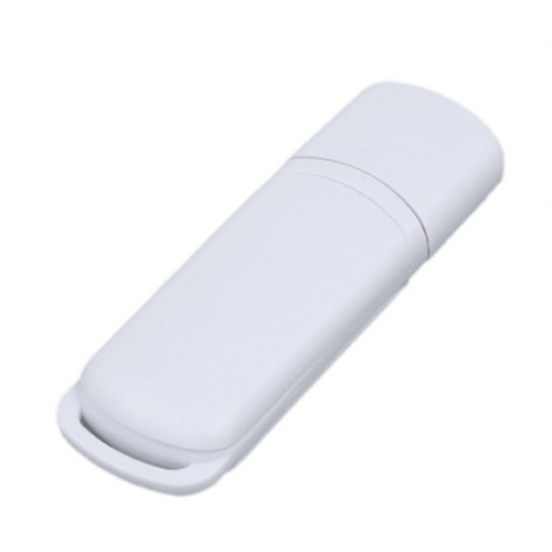 USB флешка «Клос» белая (8Гб) в пластиковом корпусе с тонкими алюминиевыми вставками. Размеры: 33*15 мм Идеально подходит под тампопечать. Возможные объемы памяти: 16, 32, 64 Гб. Минимальный тираж от 50 штук.