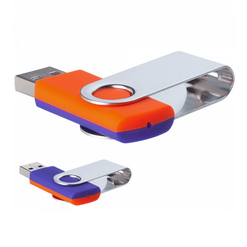 USB флешка «MIX» оранжево-фиолетовая (8Гб)