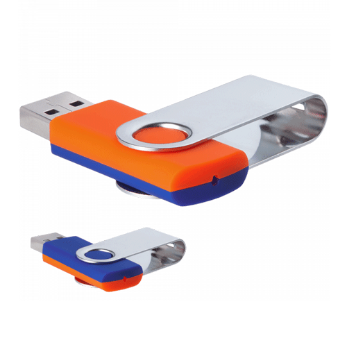 USB флешка «MIX» оранжево-синяя на 8 Гб. Флешка выполнена из пластикового корпуса с покрытием софт-тач и металла. Корпус двухцветный. Интерфейс USB 2.0. Флешка поставляется без карабина. Его можно приобрести отдельно. Размеры: 5,6*1,8*0,8 см. Нанесение рекомендуем делать методом гравировки или тампопечати. Минимальный тираж 50 штук.