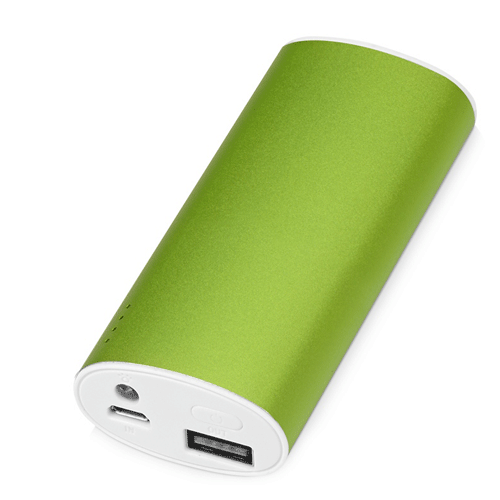 Внешний аккумулятор «Квазар» зеленого цвета сделан из металла. Емкость 4400 mAh. Размер: 4,2 х 2,2 х 9,5 см. Зарядное устройство упаковано в индивидуальную подарочную коробку. Комплектуется зарядным устройством, кабелем micro-USB, кабелем Lightning-USB. Нанесение рекомендуем делать с помощью гравировки (открывается белым цветом). Минимальный тираж 10 штук.