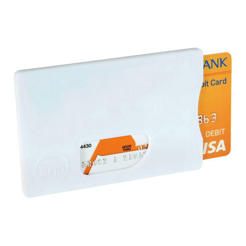 Защитный RFID чехол для кредитной карты белый