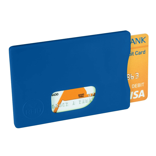Защитный RFID чехол для кредитной карты синий