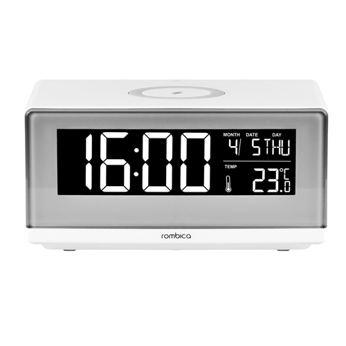 Часы с беспроводным зарядным устройством «Timebox 2» под логотип