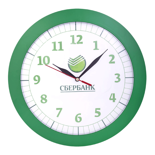 Часы настенные "Vivid Large" зеленые