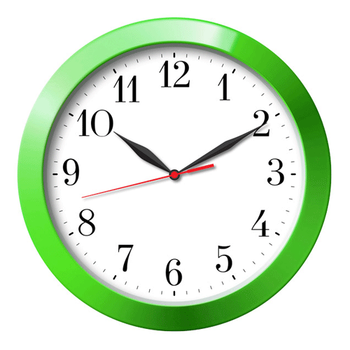 Часы настенные "Тайм" салатовые для логотипа под заказ