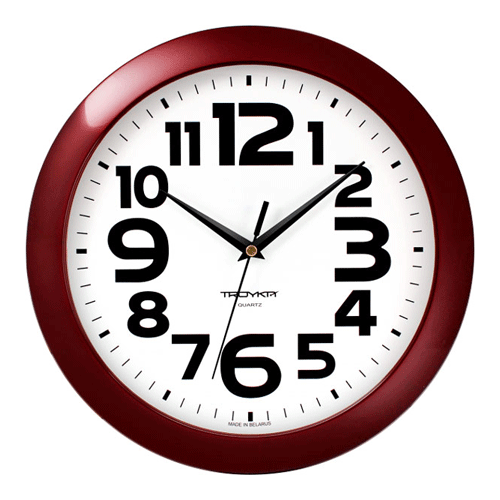 Часы настенные Тайм шоколадные с логотипом