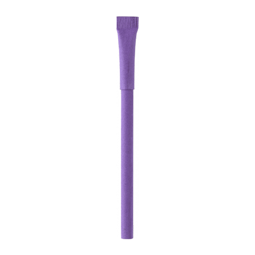Ручка бумажная Крафт фиолетовая