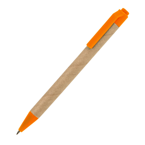 Ручка картонная GREEN TOUCH оранжевая