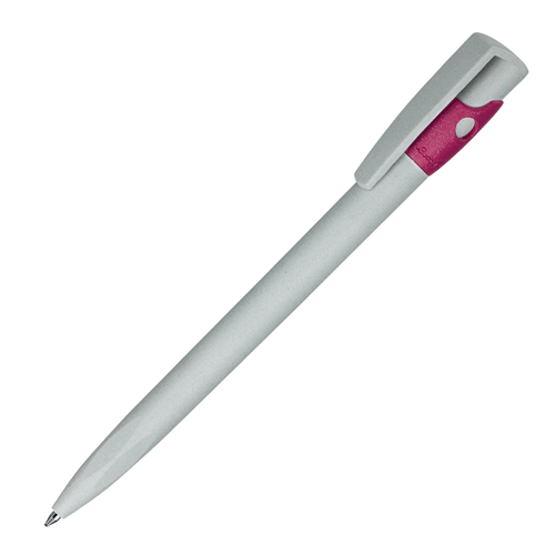 Ручка из экопластика KIKI ECOLINE серо-розовая
