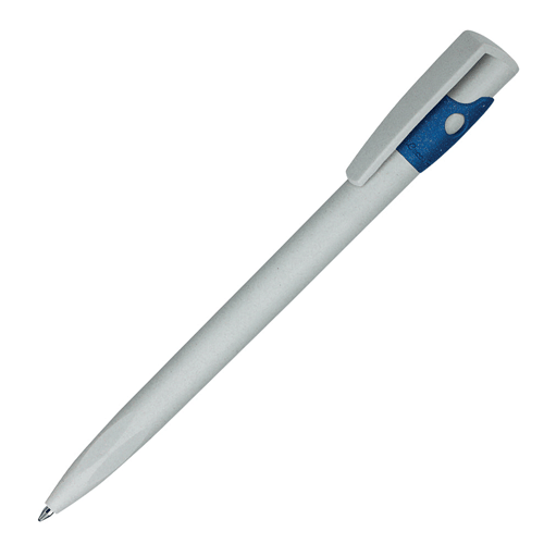 Ручка из экопластика KIKI ECOLINE серо-синяя