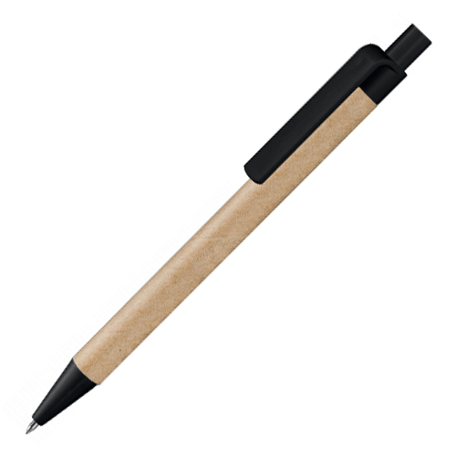 Ручка бумажная ЭКО 2 натуральный с черным