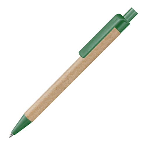 Ручка бумажная ЭКО 2 натуральный с зеленым