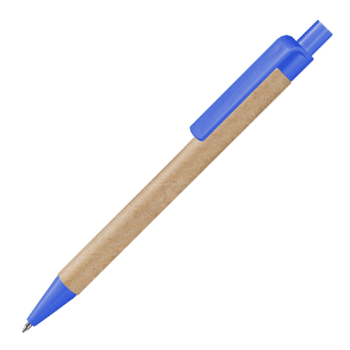 Ручка бумажная ЭКО 2 натуральный с голубым