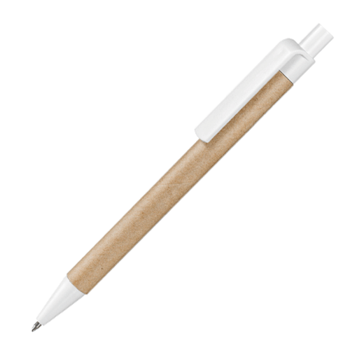 Ручка бумажная ЭКО 2 натуральный с белым