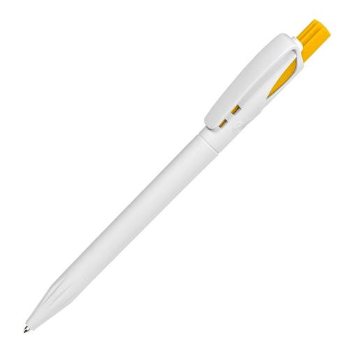 Ручка шариковая Lecce Pen TWIN бело-желтая
