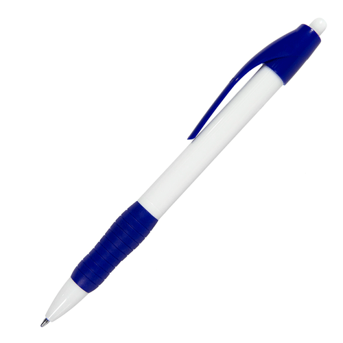 Ручка шариковая N4 бело-синяя