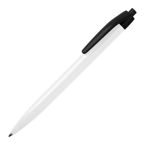 Ручка шариковая N8 бело-черная