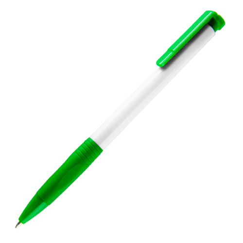 Ручка бело-салатовая N13