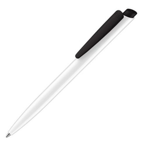 Ручка шариковая Senator Dart Basic POLISHED бело-черная