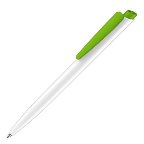 Ручка шариковая Senator Dart Basic POLISHED бело-салатовая