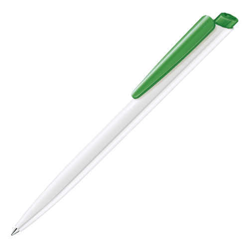 Ручка шариковая Senator Dart Basic POLISHED бело-зеленая