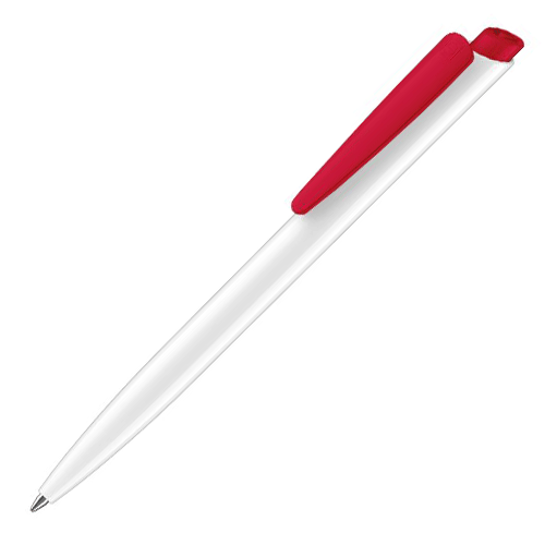Ручка шариковая Senator Dart Basic POLISHED бело-красная