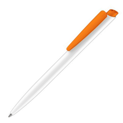 Ручка Senator Dart Basic POLISHED бело-оранжевая
