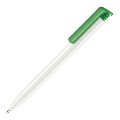 Ручка шариковая SUPER-HIT BASIC POLISHED  бело-зеленая