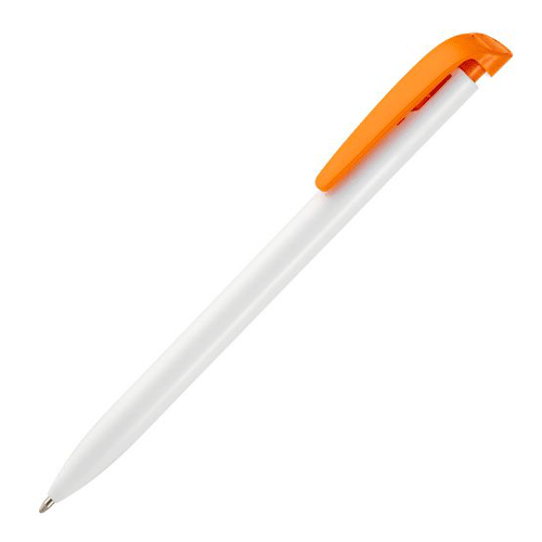Ручка Favorite, белая с оранжевым