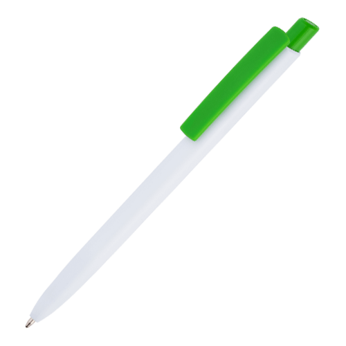 Ручка шариковая POLO с салатовым клипом