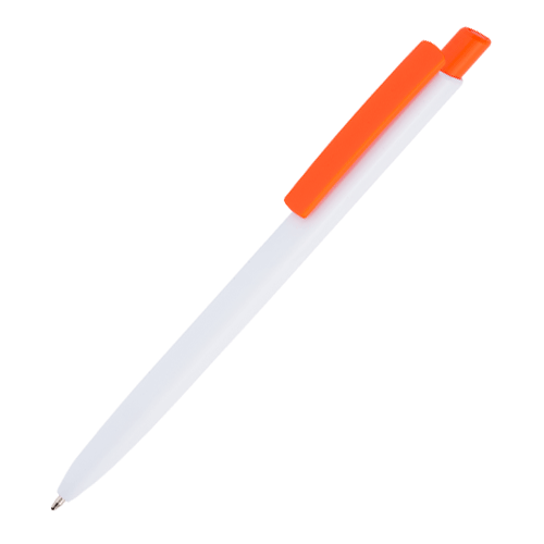 Ручка шариковая POLO с оранжевым клипом