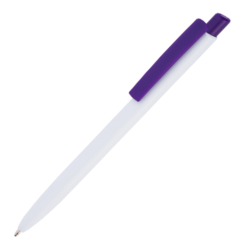 Ручка шариковая POLO с  фиолетовым клипом