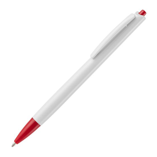Ручка Tick белая с красным