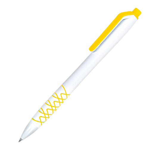 Ручка NEW 11 с жёлтыми элементами