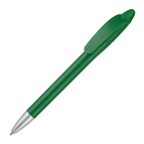 Ручка шариковая  «Айседора» зелёная  изготовлена из пластика. Механизм ручки нажимной. Стержень с синей пастой подлежит замене. Размеры: 14,2*1 см. Нанесение рекомендуем делать методом тампопечати или УФ-печати. Минимальный тираж 500 штук.