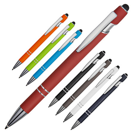 Ручки металлические с покрытием soft-touch Sway со стилусом