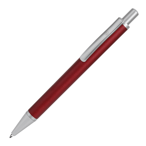 Ручка шариковая CLASSIC красная металлическая с кнопочным механизмом. Стержень с синей пастой. Способ нанесения логотипа: лазерная гравировка или тампопечать. Минимальный тираж 100 штук.