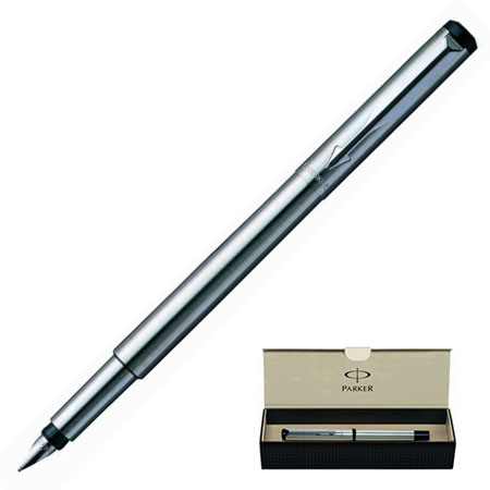 Ручки перьевые Parker «Vector Stainless Steel» под логотип