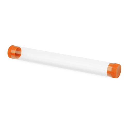 Футляр для одной ручки Tube с оранжевым элементом